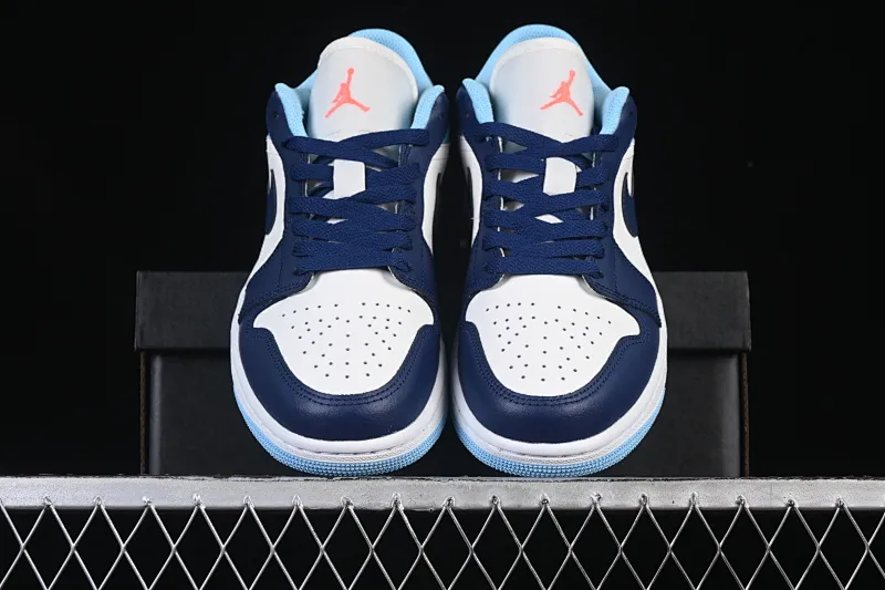 All categories Air Jordan Jordan series basketball shoes Air Jordan 1 Low G version pure original Air Jordan 1 Low AJ1 Joe 1 blue white black hook low-top cultural casual sneakers 553558-149